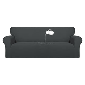 PureFit waterproof stretch sofa cover protecting your couch from spills