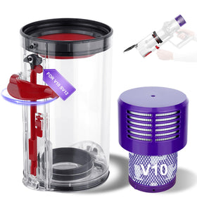 PureGUST Dyson V10 large-bin assembly for easy replacement and stable suction