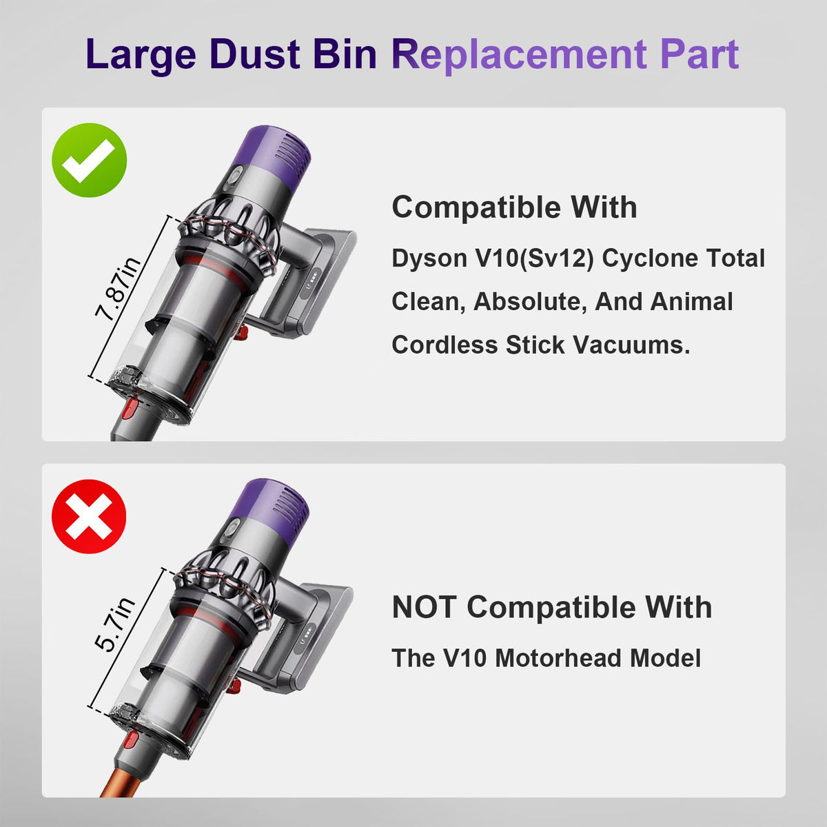 PureGUST large-bin diameter visual for precise fit and compatibility