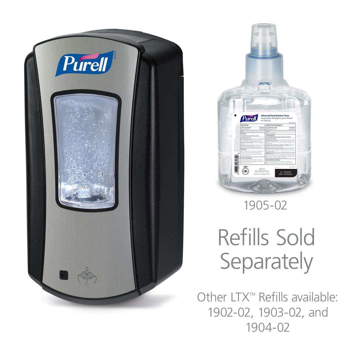 Purell LTX-12 nozzle and sensor enable touch-free dispensing