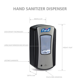 Purell LTX-12 packaged dispenser ready to install