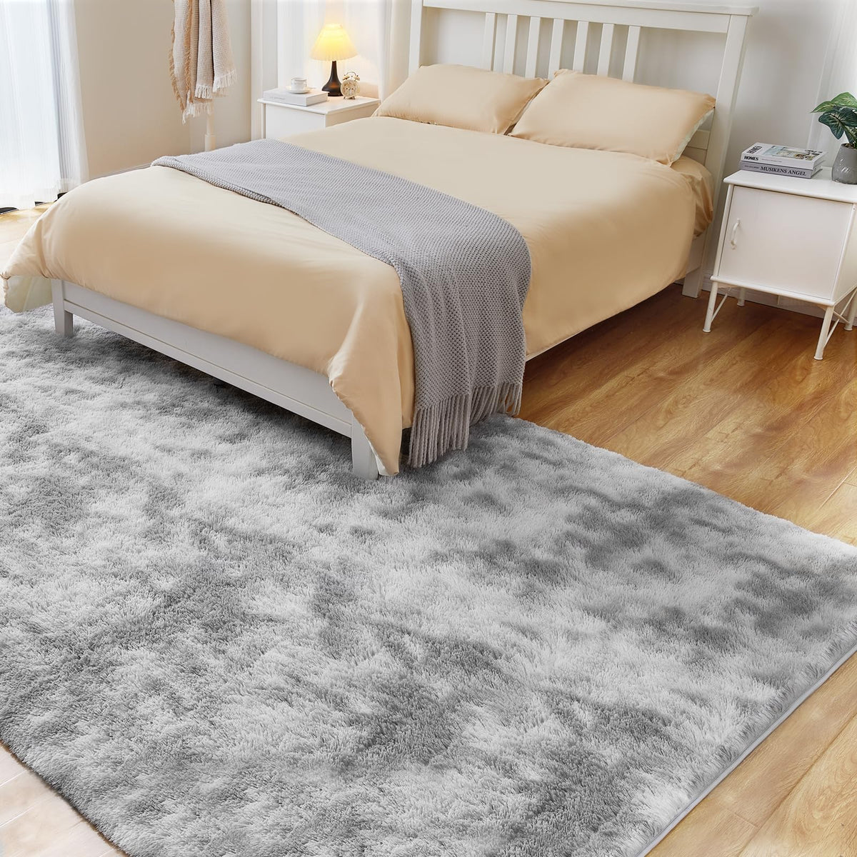Non-slip rug grips the floor, reducing slips during playtime.