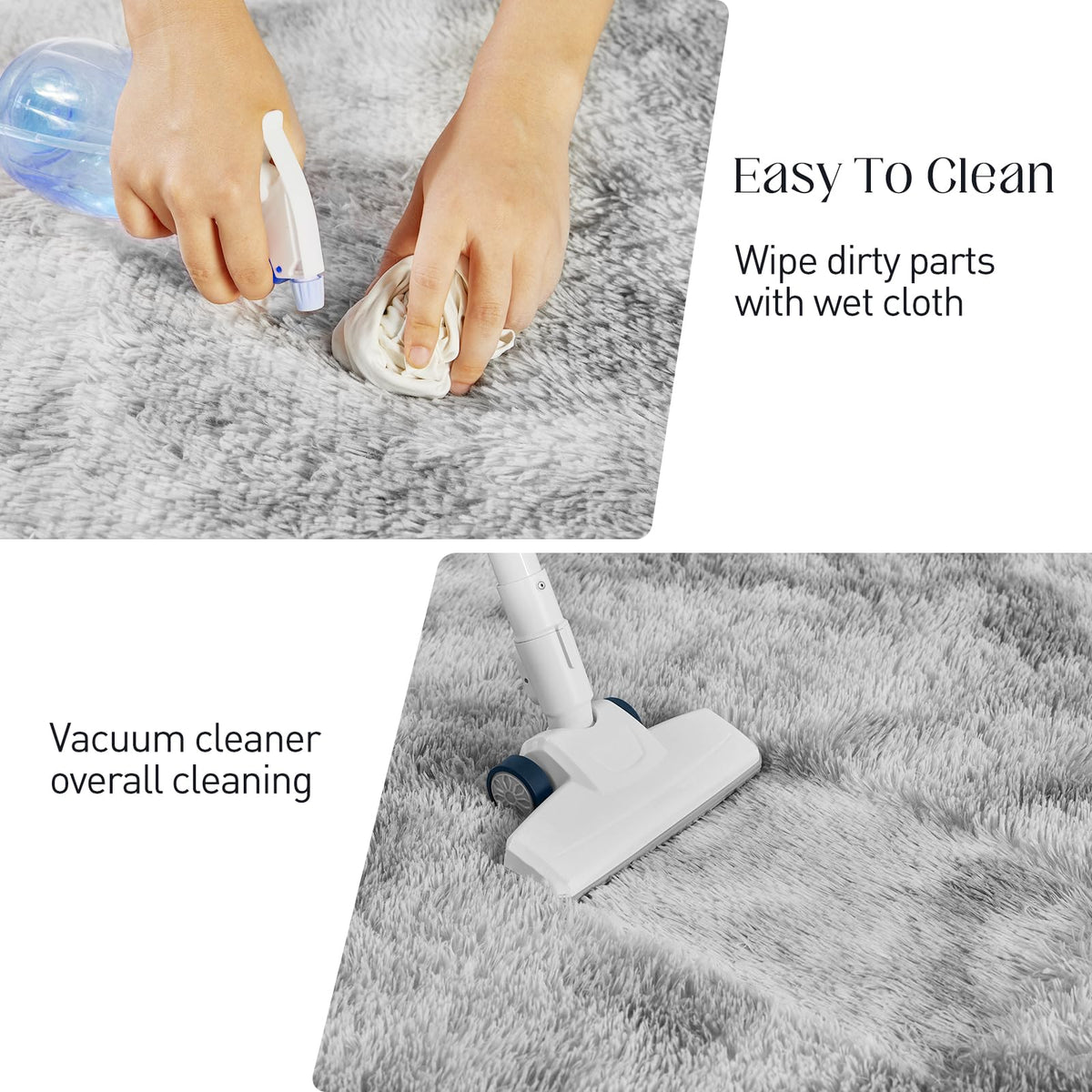 Barefoot-friendly Puremy plush fibers invite comfortable relaxation.