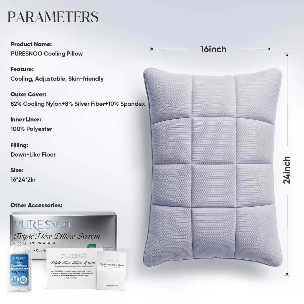Puresnoo back and side sleeper alignment image illustrates ergonomic support.