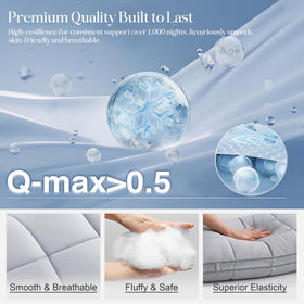 Puresnoo durable high-resilience fiber promises long-lasting pillow structure.