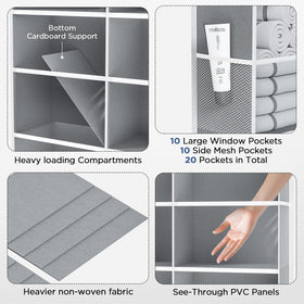 PureSpace side pockets keep cosmetics and toiletries within easy reach.