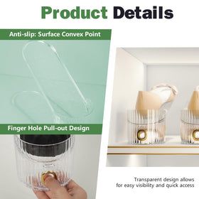 PureSprout easy-clean design cleans with water and soap for long-lasting organization.