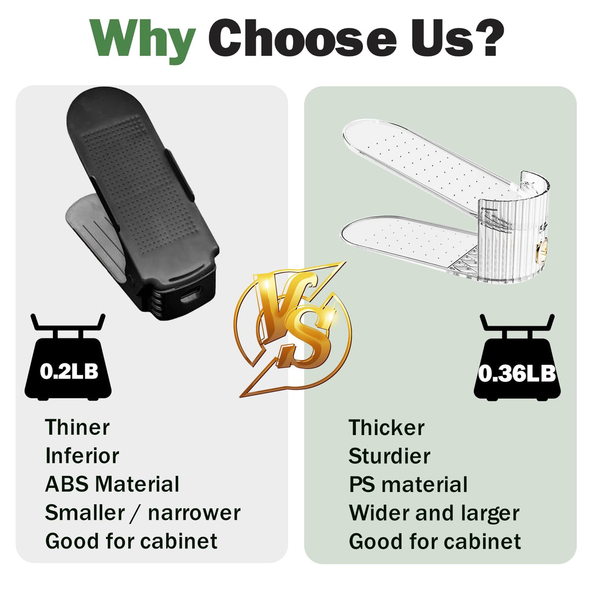 PureSprout fits various shoe styles from sneakers to heels with adjustable height.