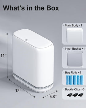 Purexa slim design fits between toilets and vanities in tight spaces.