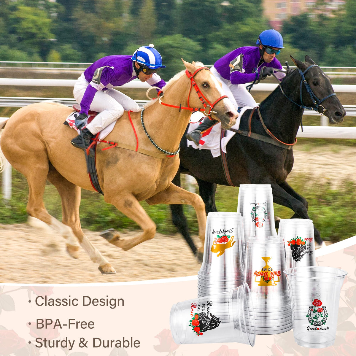 Purhapfre 12 oz cups perfect for serving beverages at Kentucky day events.