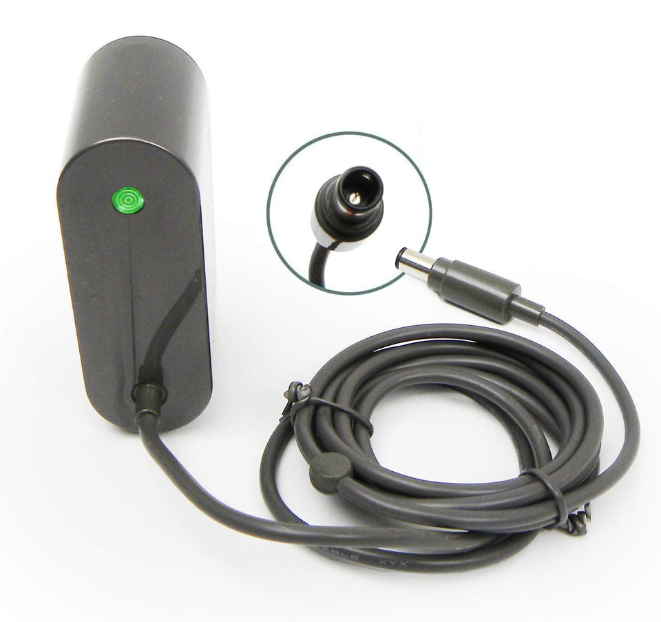 PUROSUR charger front view, compact and ready for Dyson compatibility.