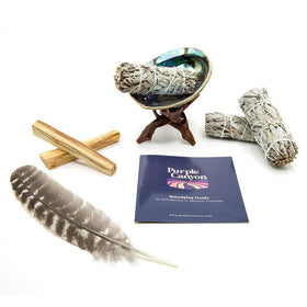 Purple Canyon beginner smudge kit contains everything for easy start