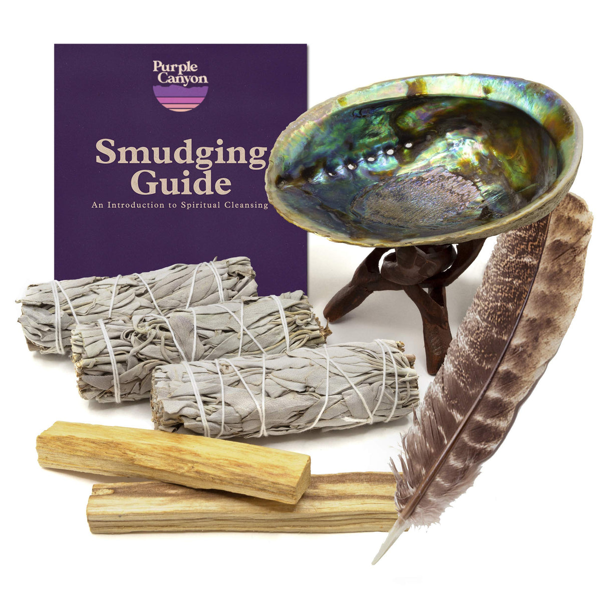 Purple Canyon white sage smudge sticks ready for cleansing spaces to invite calm