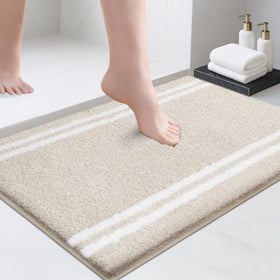 PURRUGS bath rug soft plush beige for luxurious comfort after a shower