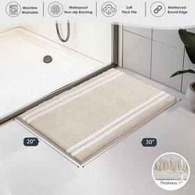 PURRUGS bath rug-sustainable-grs-yarn made from recycled fibers