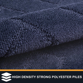 PURRUGS entryway rug with non-slip backing helps prevent slips on wet floors.