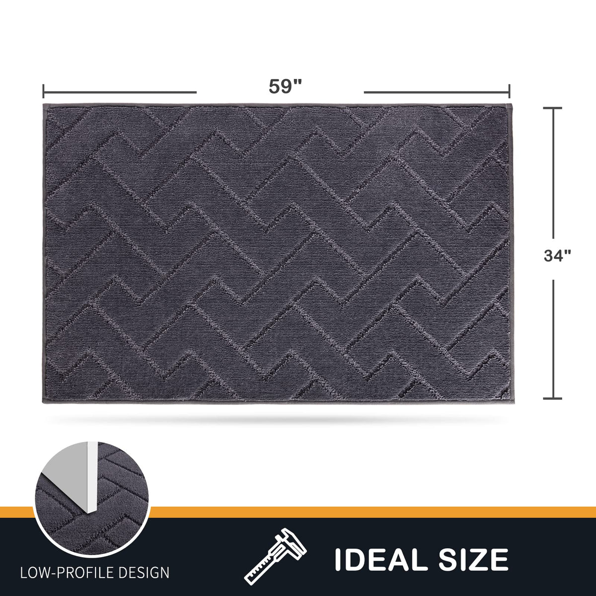 PURRUGS pet-friendly entry rug traps mud and fur