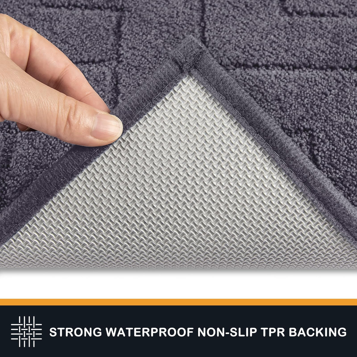 PURRUGS soft microfiber pile feels comfortable underfoot