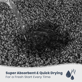 PURRUGS bathroom rug high absorbency keeps floors dry and welcoming.