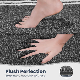 PURRUGS bathroom rug non-slip back design prevents shifting for safer bathroom exits.