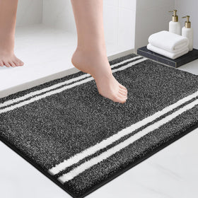 PURRUGS bathroom rug soft plush texture for luxurious foot comfort after shower.