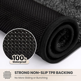 PURRUGS dirt-trapping mat easy-care, machine washable for repeated use.