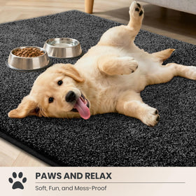 PURRUGS dirt-trapping mat non-slip back keeps placement secure on clean floors.