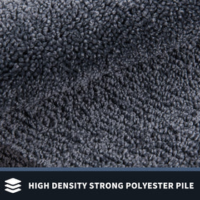 PURRUGS dirt-trapping door mat side profile shows low-profile edge for easy door clearance.