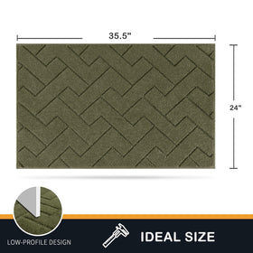 PURRUGS dirt trapping door mat fabric resists stains for durable daily wear.