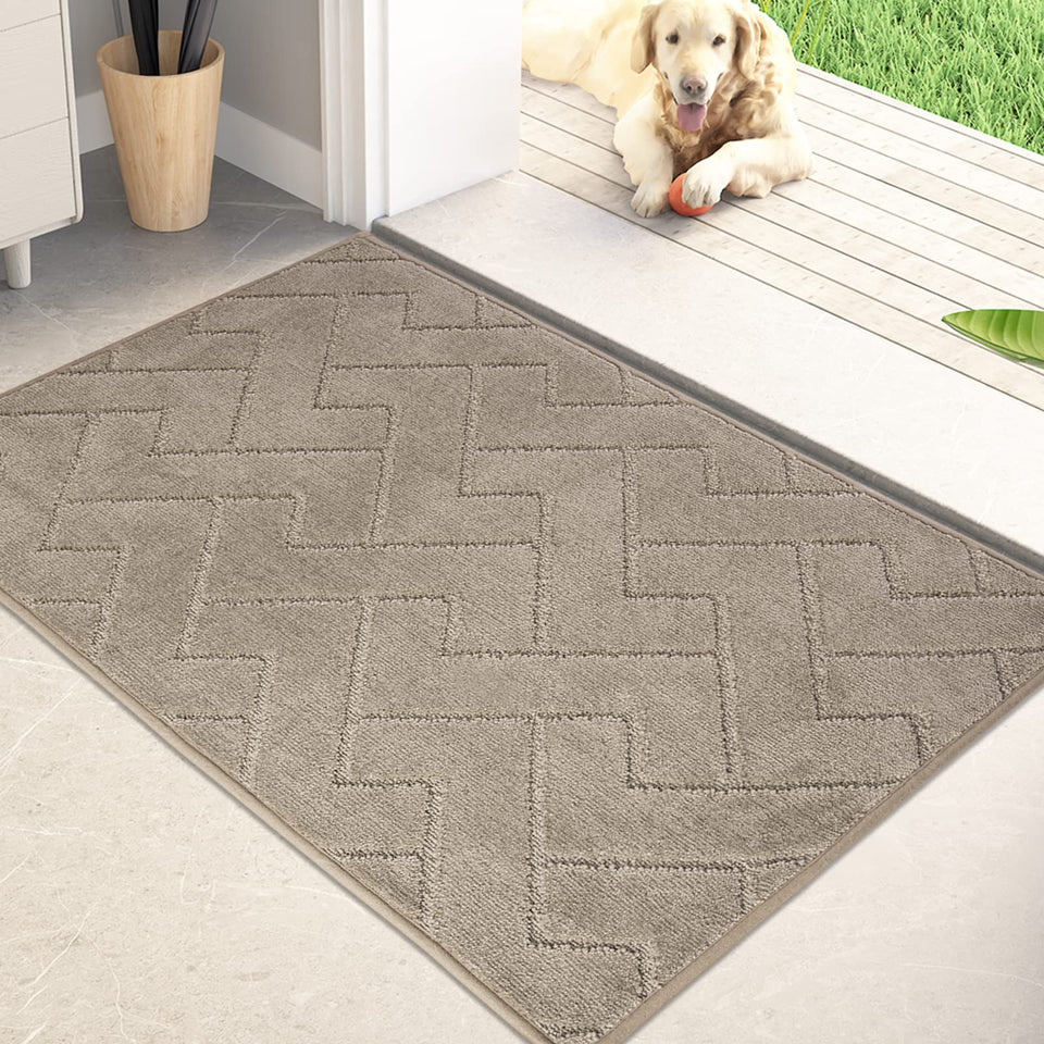PURRUGS dirt-trapping door mat catching moisture at the doorstep for cleaner floors