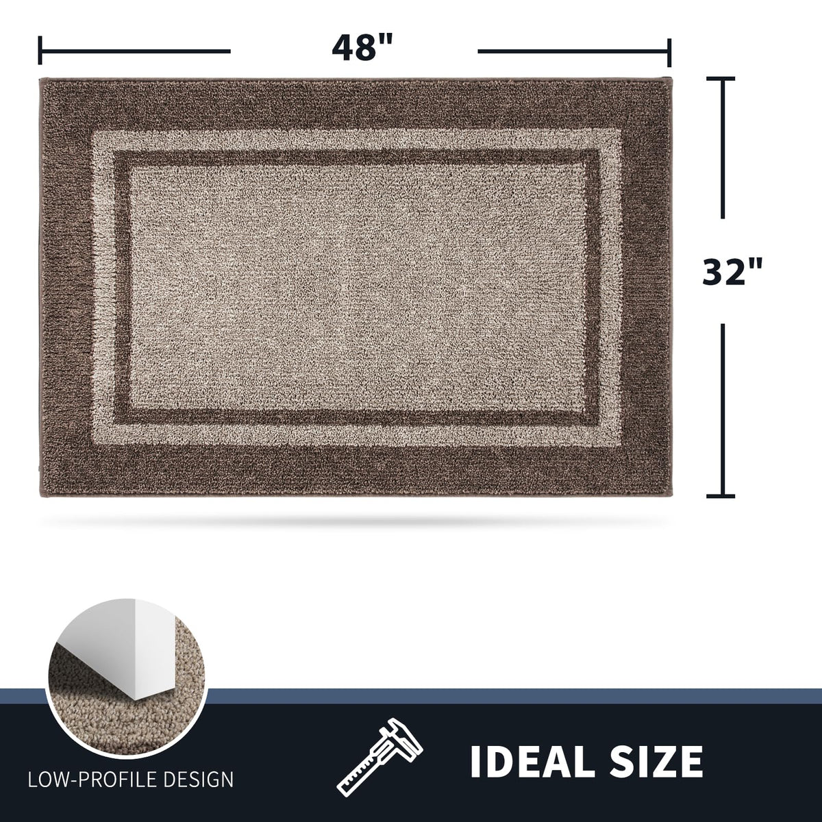 PURRUGS dirt-trapping door mat color beige-grayish brown complements entryways.