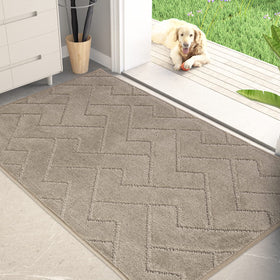 PURRUGS dirt-trapping door mat 34x59 captures moisture from muddy shoes
