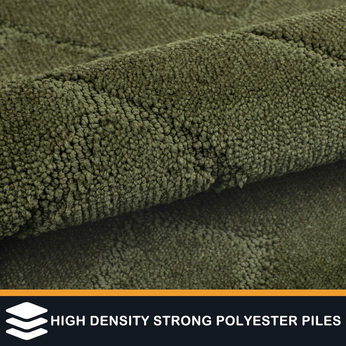 PURRUGS dirt trapping door mat, close-up fibers, absorbs moisture before it spreads.