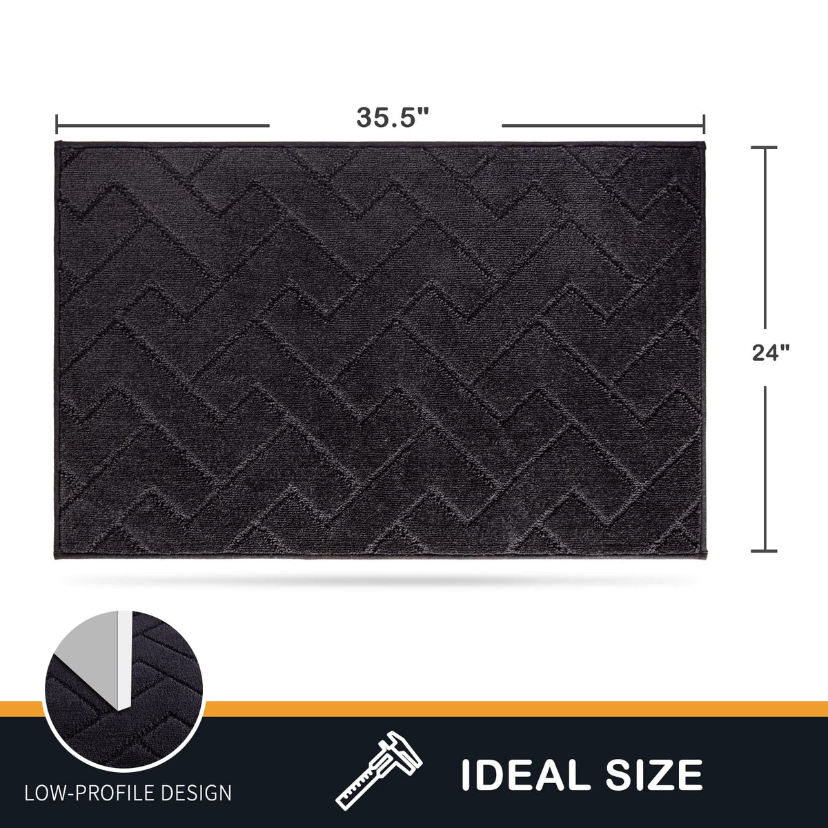 PURRUGS easy-clean door mat dries quickly after washing.