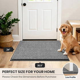 PURRUGS dirt trapping mat in an entryway with versatile use