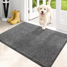 PURRUGS dirt trapping door mat at the front door ready to catch mud and moisture
