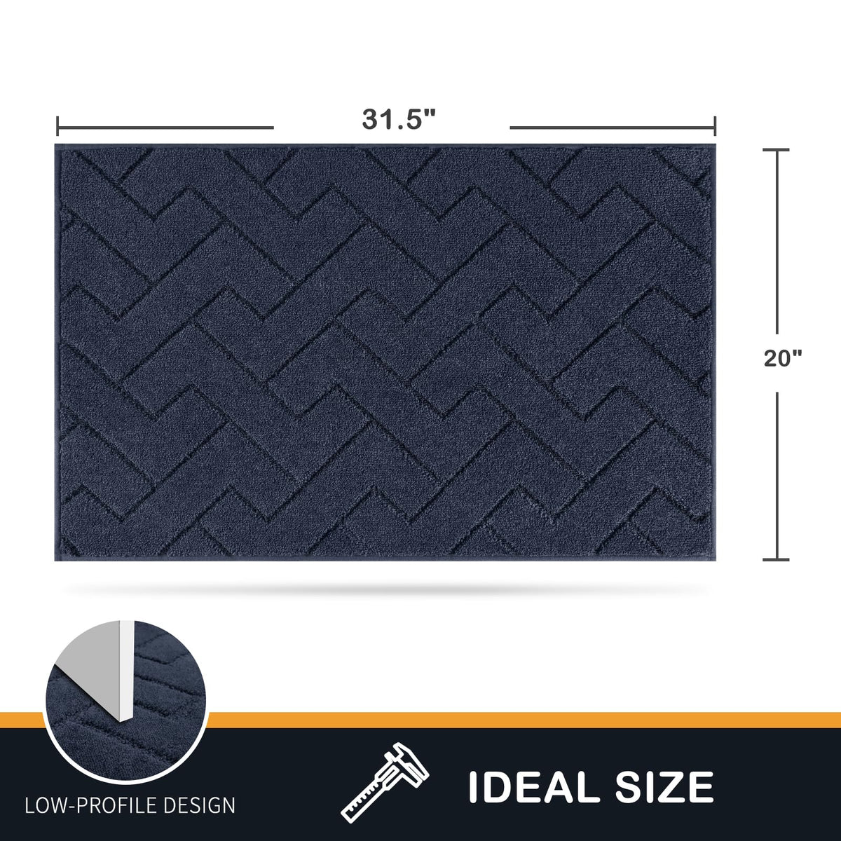 Purrugs dirt trapping door mat indoor entryway keeps high traffic areas tidy and welcoming.