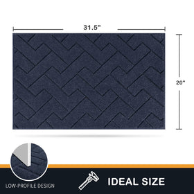 Purrugs dirt trapping door mat indoor entryway keeps high traffic areas tidy and welcoming.