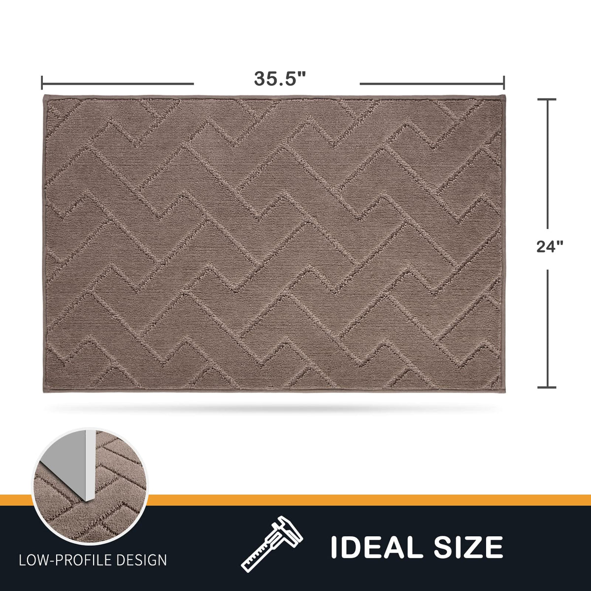 PURRUGS dirt trapping door mat fits large entryways and doors