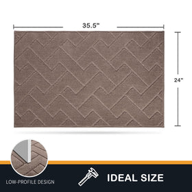 PURRUGS dirt trapping door mat fits large entryways and doors