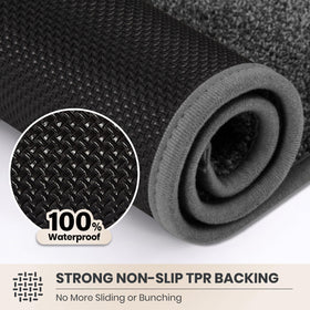 PURRUGS dirt trapping mat being machine washed for easy care