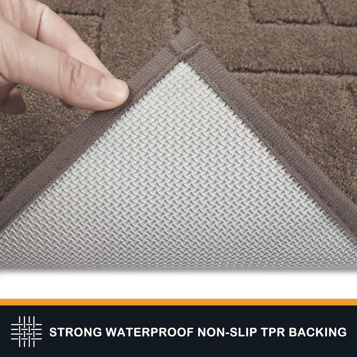 PURRUGS dirt trapping door mat demonstrates mud and dirt capture capability