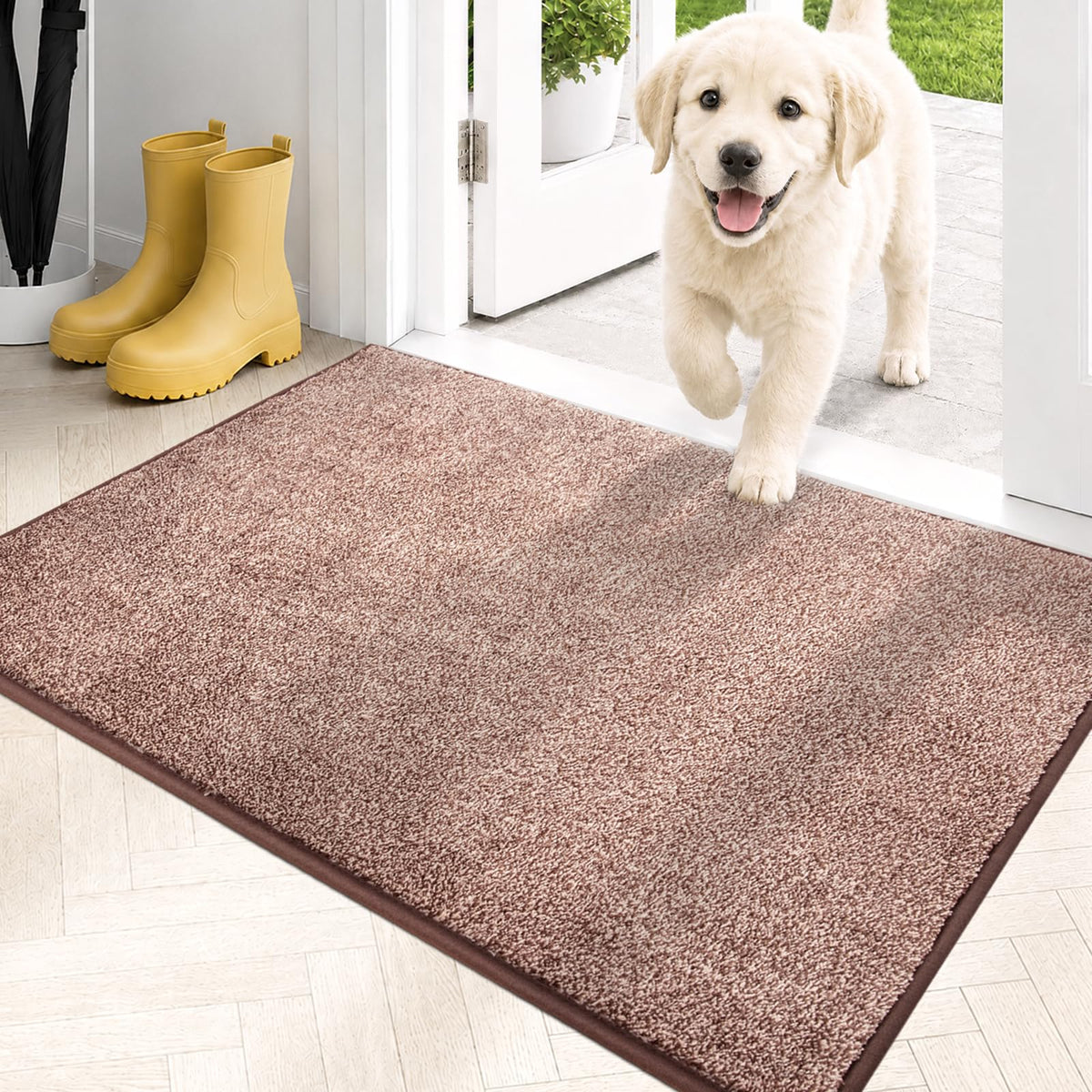 PURRUGS dirt trapping door mat overview: keeps entryways cleaner by catching moisture