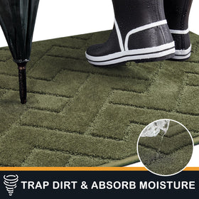 PURRUGS dirt trapping door mat, pet-friendly design, easy to clean.