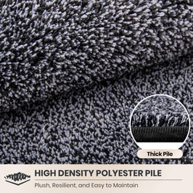 Reinforced edges of PURRUGS dirt trapping door mat prevent curling during heavy use.