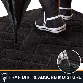 PURRUGS dirt trapping door mat reinforced edges — durable for busy entries