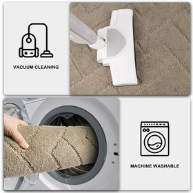 PURRUGS easy-care mat cleans easily with machine wash