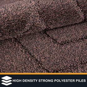 PURRUGS low-profile door mat with reinforced edges for smooth door operation.