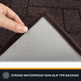 PURRUGS non-slip back highlights safety for busy hallways and households with kids.