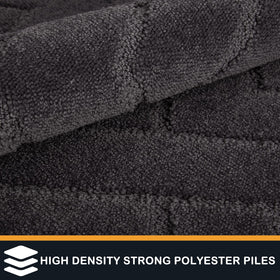 Purrugs non-slip door mat with TPU backing stays in place on slick entryways.